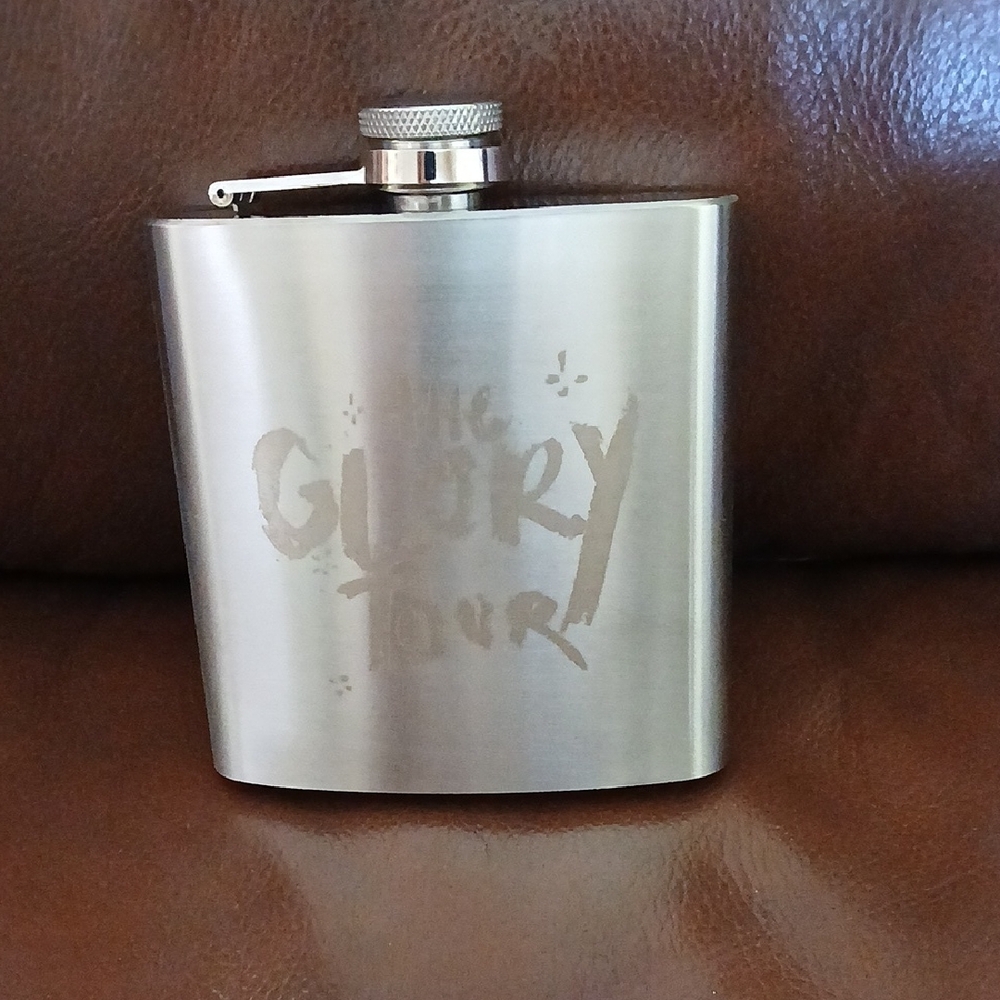 Stainless Steel "Glorious Sons"  6 Oz Flask